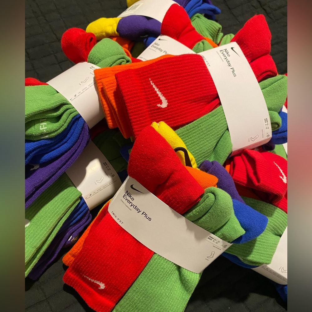 Nike Everyday Plus Cushioned Crew Socks Pairs  

Men 8-12 
Women 10-13